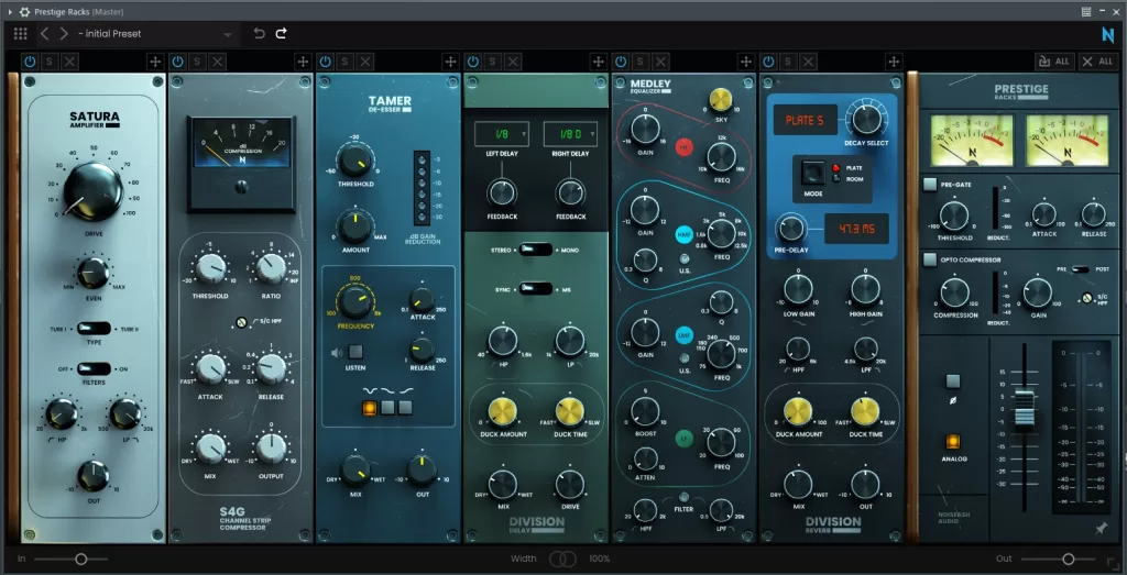 NoiseAsh Audio Prestige Racks Music Software Tools and VST Plugins